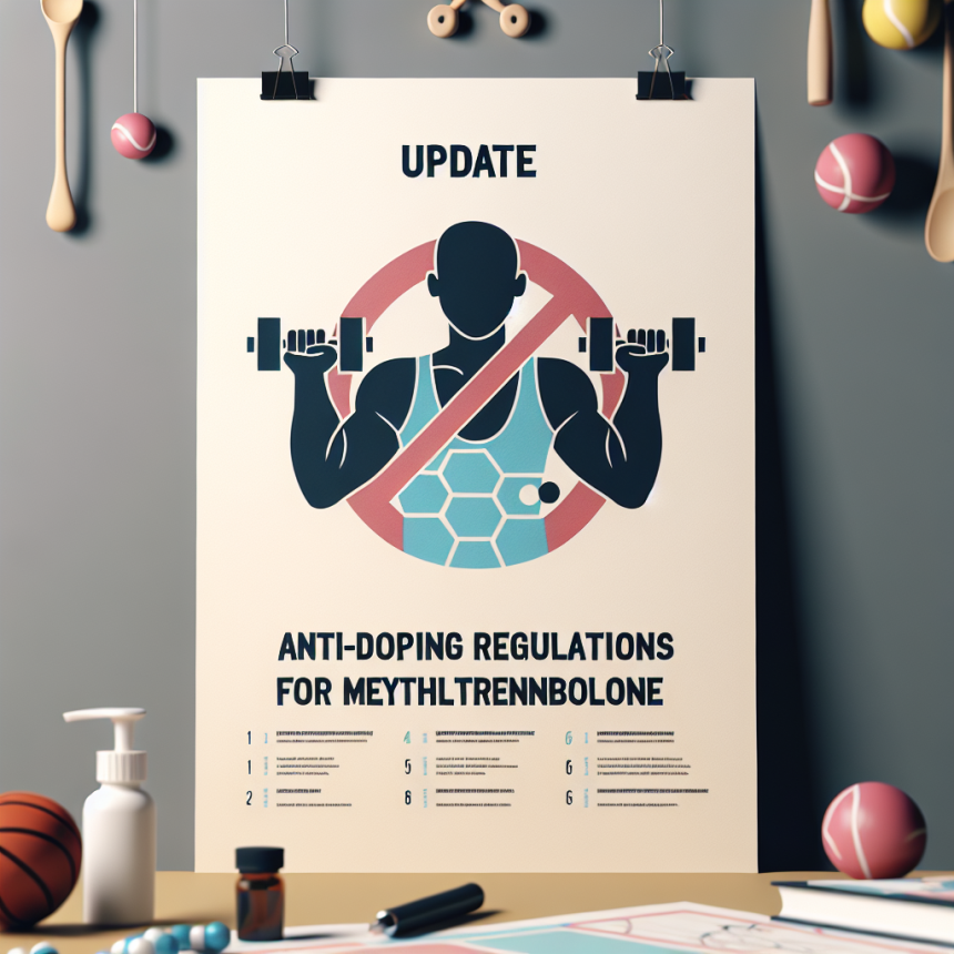 Update on anti-doping regulations for methyltrenbolone