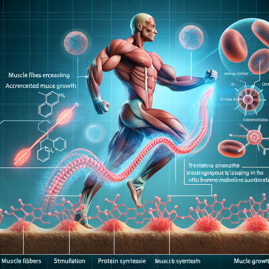 Accelerated muscle growth with testosterone enanthate
