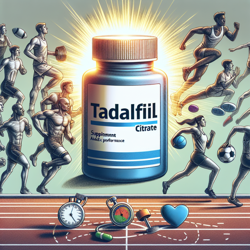 Tadalafil citrate: supplement for improving athletic performance