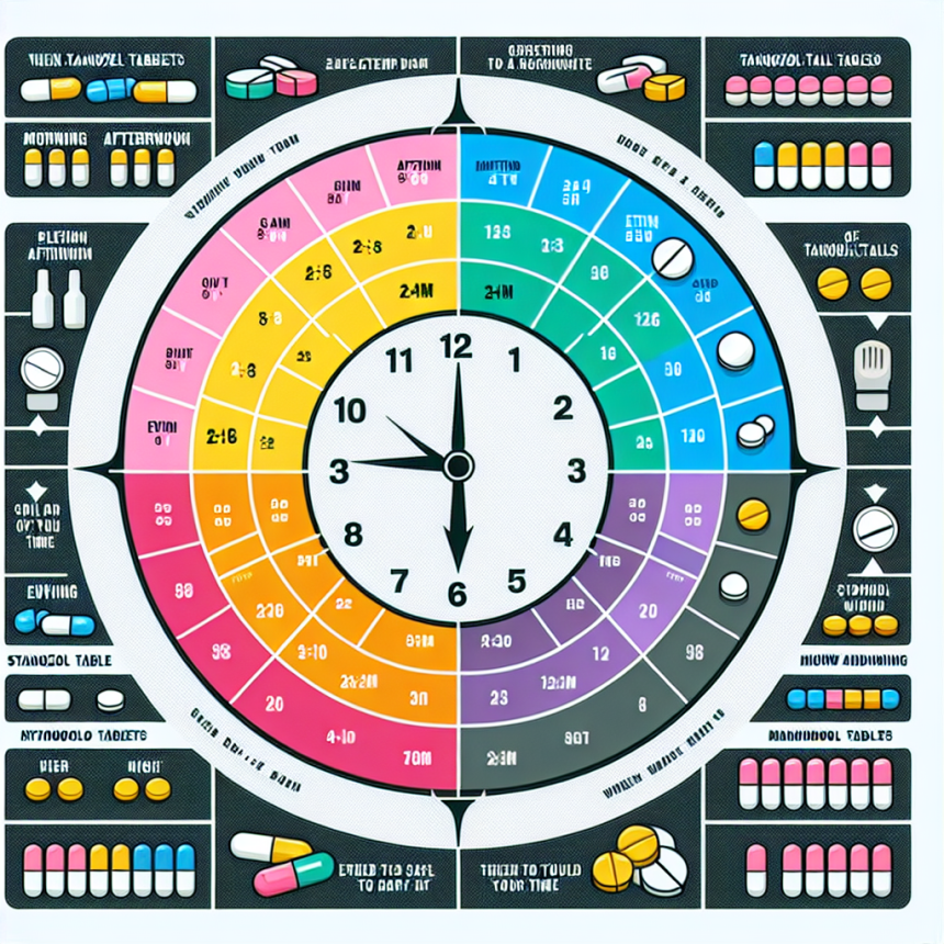 Time of day considerations for stanozololo compresse
