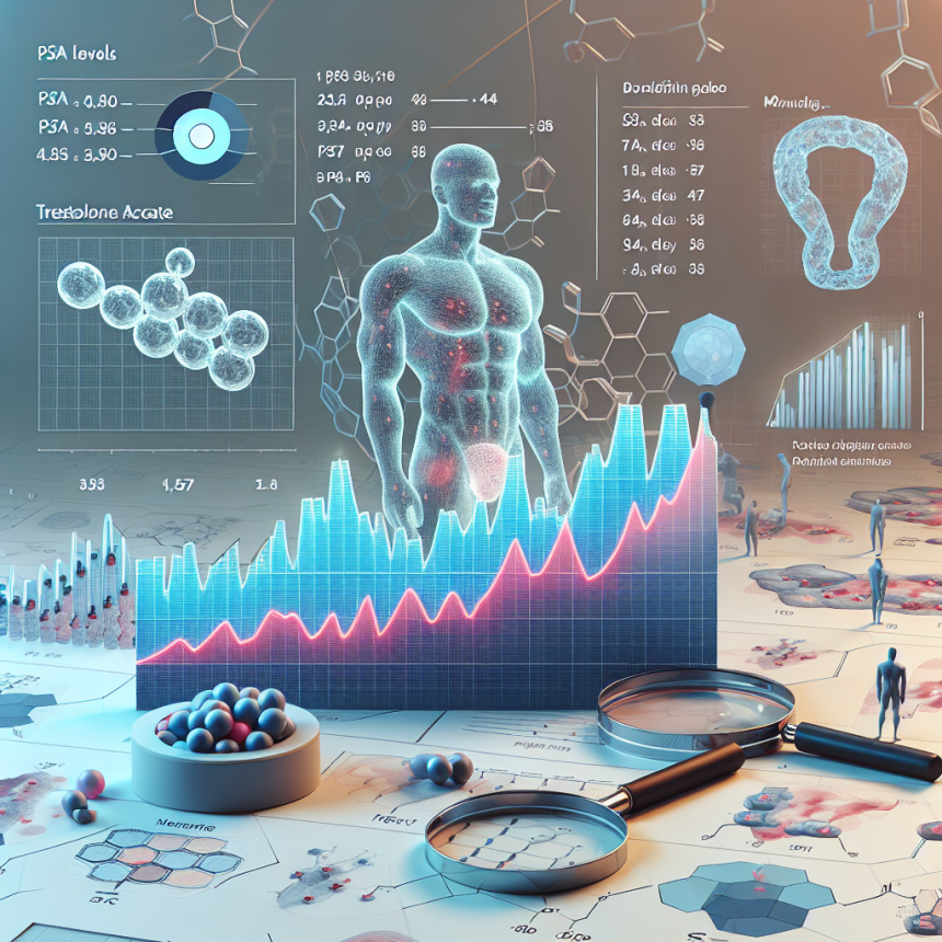 Psa levels and trestolone acetato in men