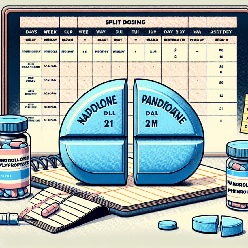 Split dosing strategy for nandrolone phenylpropionato